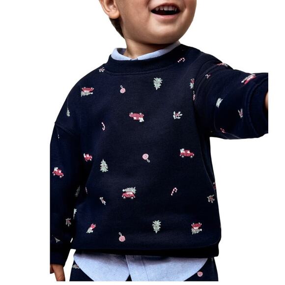 H&M Kids Holiday 2-piece Printed Sweatshirt Set size 3T - Picture 11 of 11